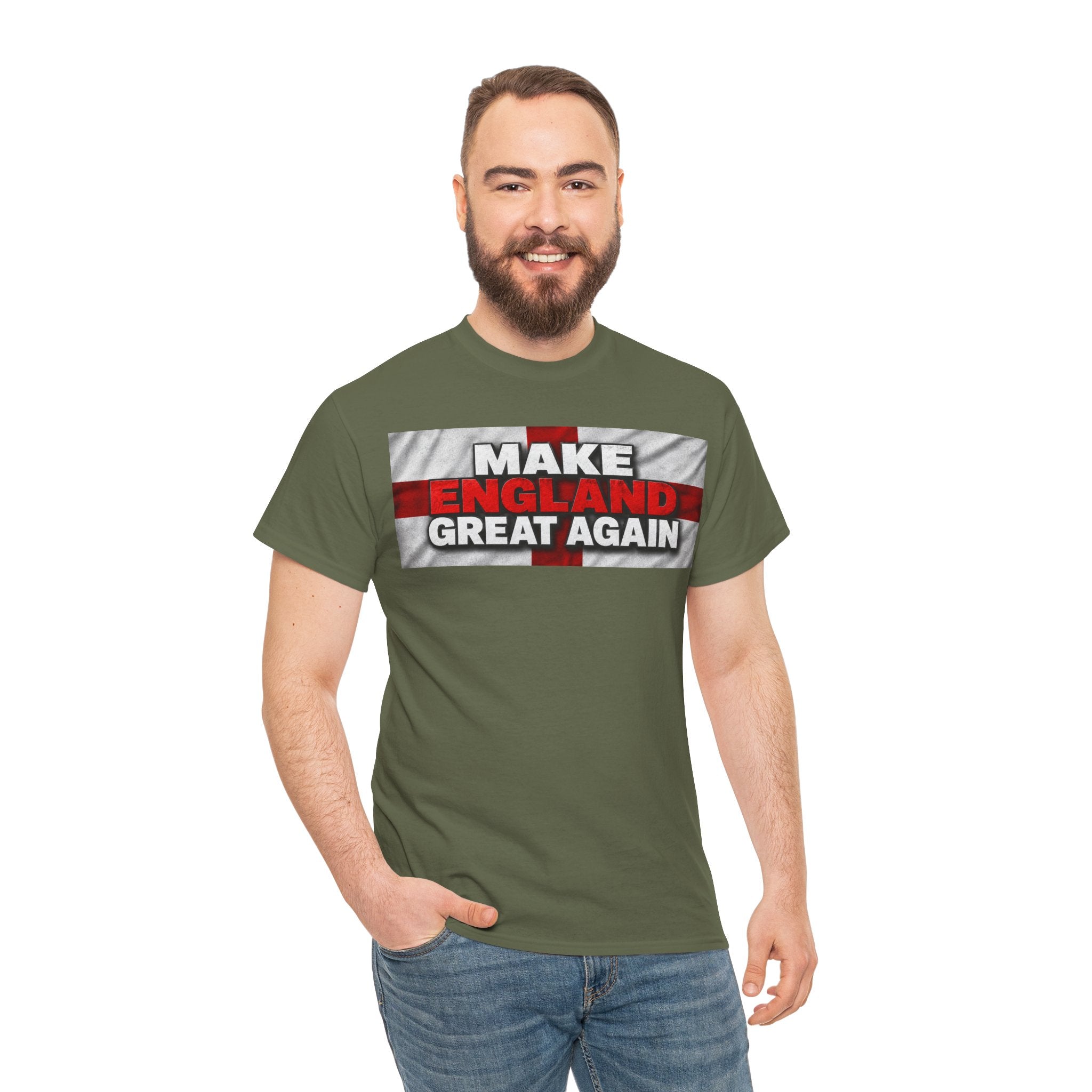 Make England Great Again T-Shirt — Patriotic England Flag Tee