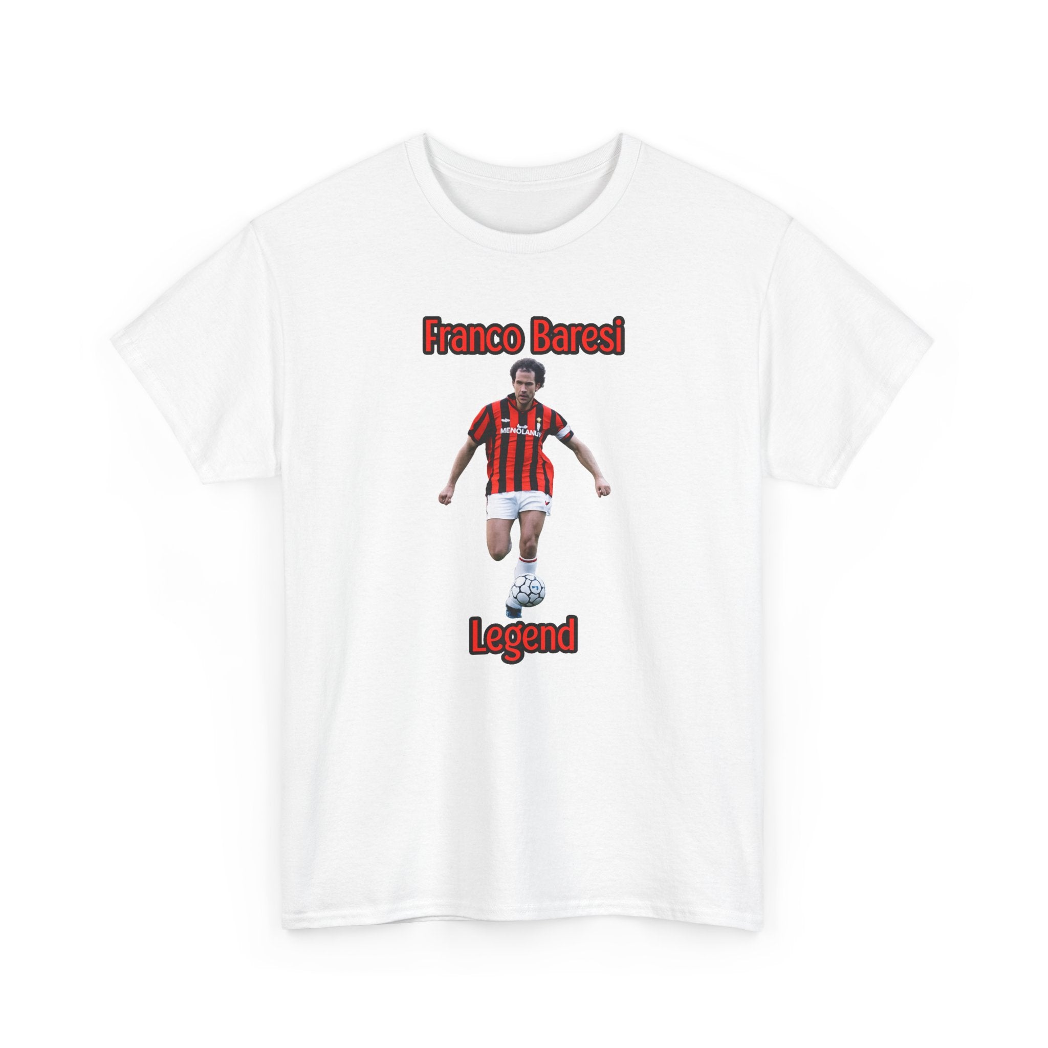Franco Baresi Legend Tee — AC Milan Retro Soccer Graphic T-Shirt
