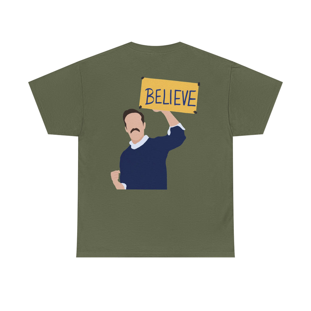 Ted Lasso Inspired "Believe" Tee — Inspirational TV Fan Shirt Cotton T-Shirt