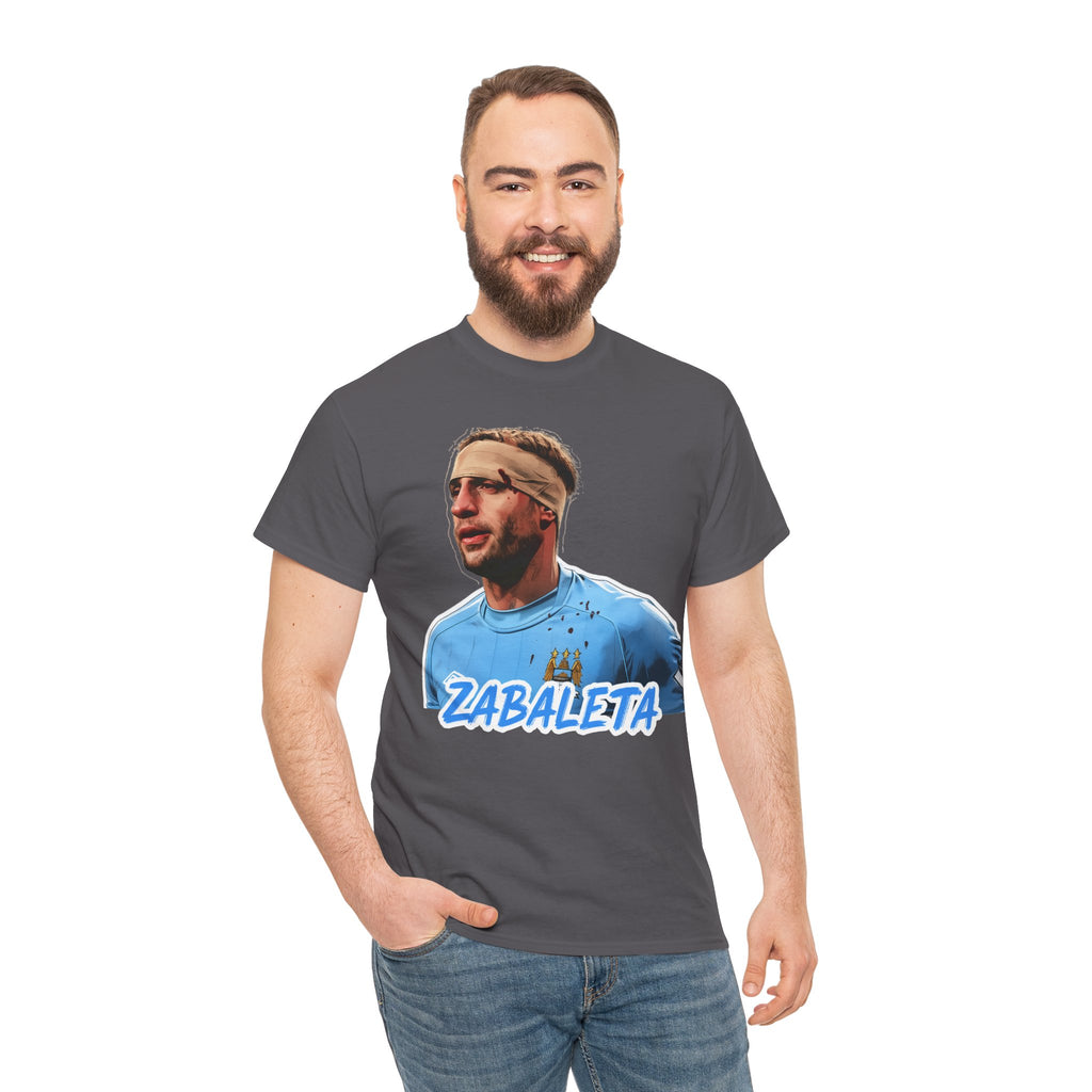 Zabaleta Manchester City Fan Tee — Retro Player Portrait Soccer T‑Shirt