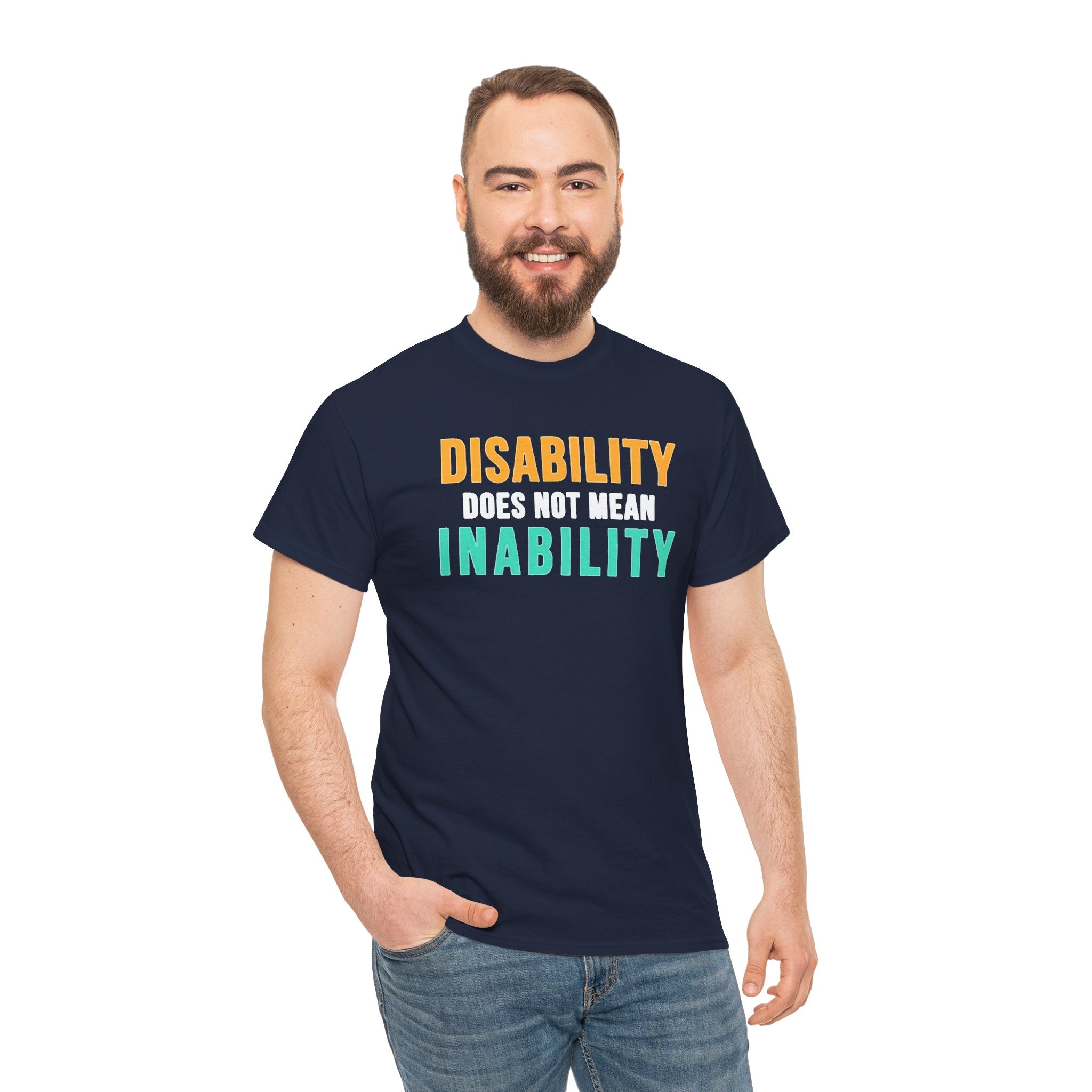 Disability Does Not Mean Inability T-Shirt — Inspirational Disability Awareness Tee