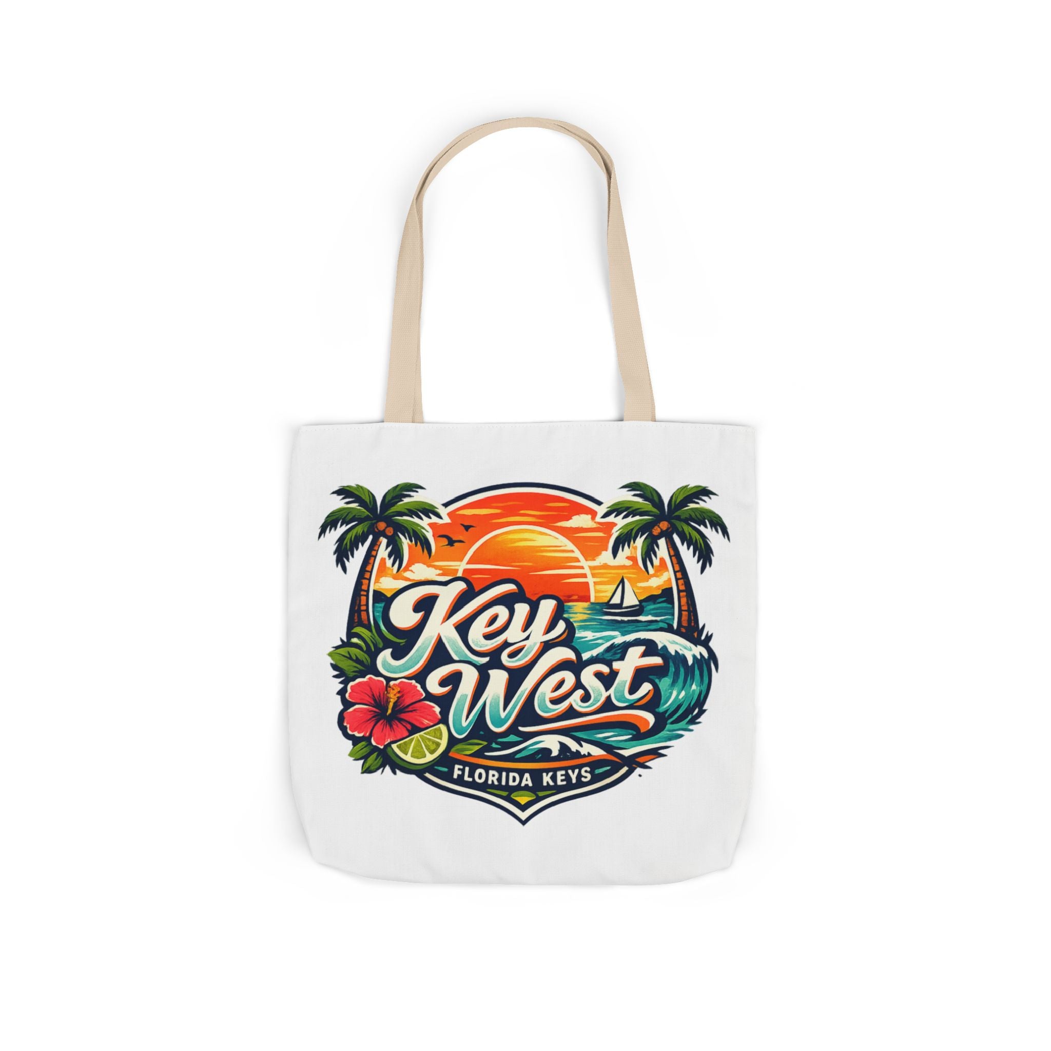 Key West Sunset Canvas Tote