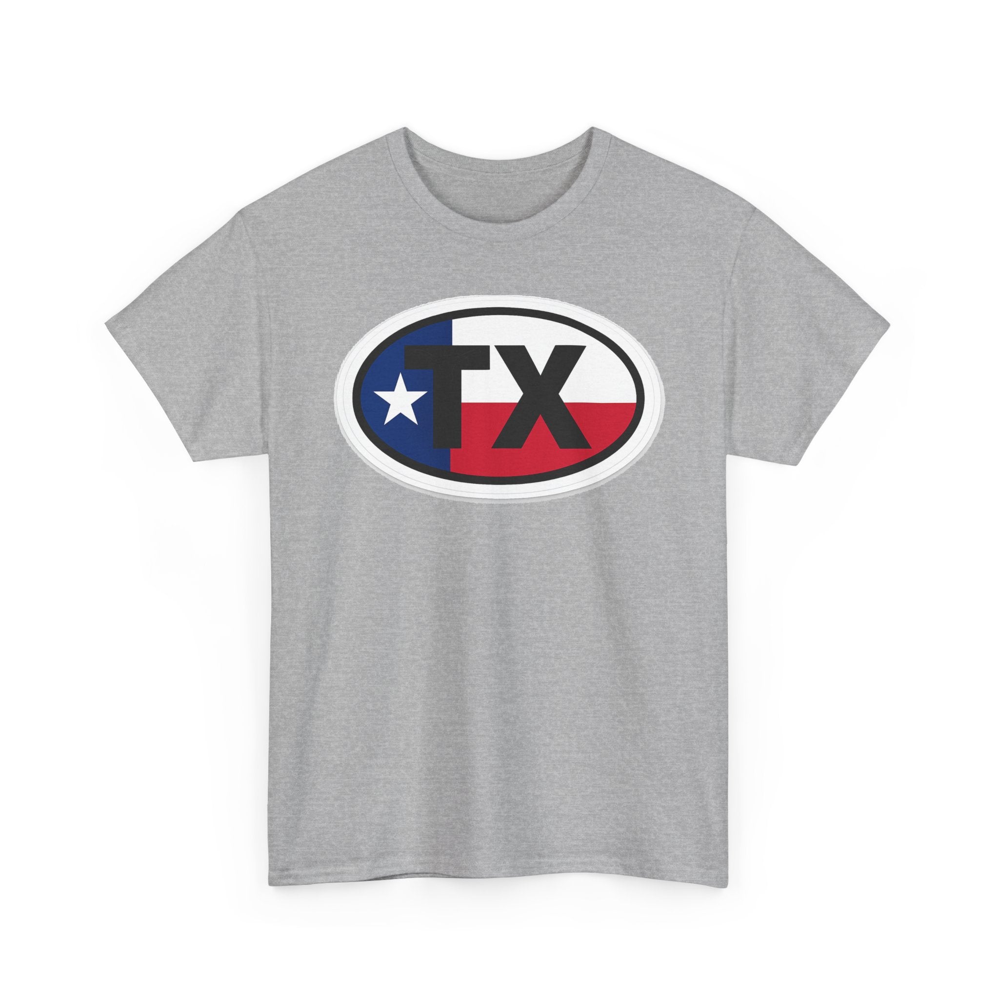 Texas Flag TX Oval T-Shirt — Patriotic Lone Star Tee