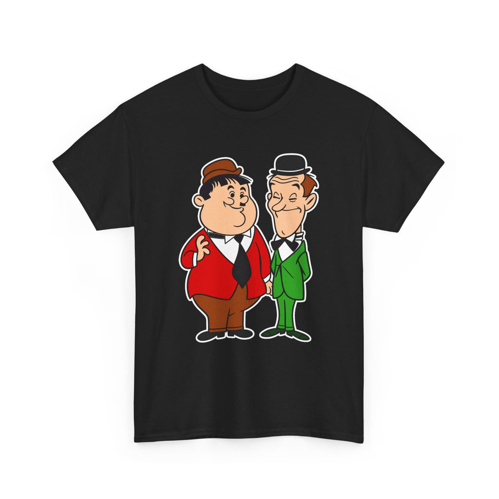 Comedy Duo Vintage Cartoon Cotton T-Shirt