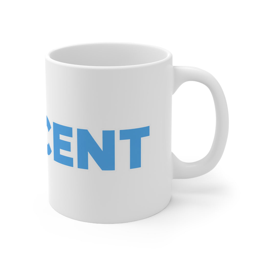 INNOCENT Bold Blue Ceramic Coffee Mug — 11oz & 15oz