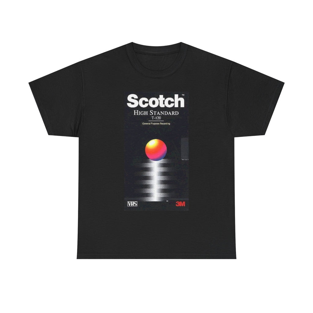 Retro 'Scotch High Standard' Graphic Tee – Vintage VHS Cassette Design