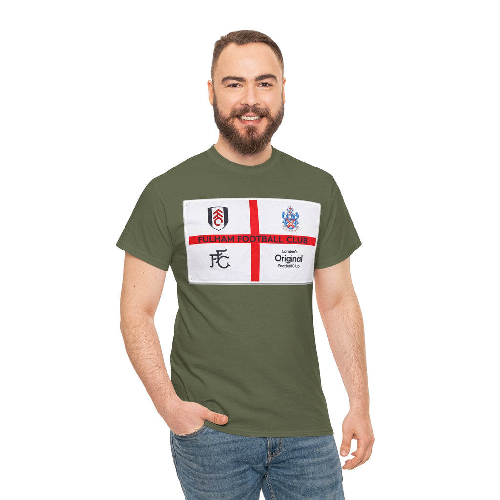 Fulham Football Club Crest Tee — St George’s Cross Football Shirt