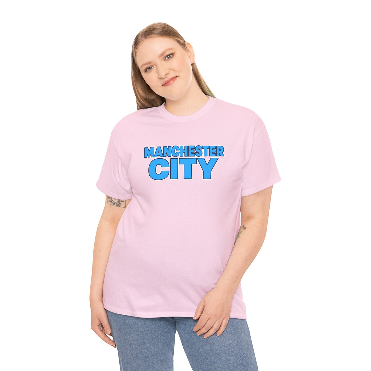 Manchester City T‑Shirt — Retro Blue Logo Tee