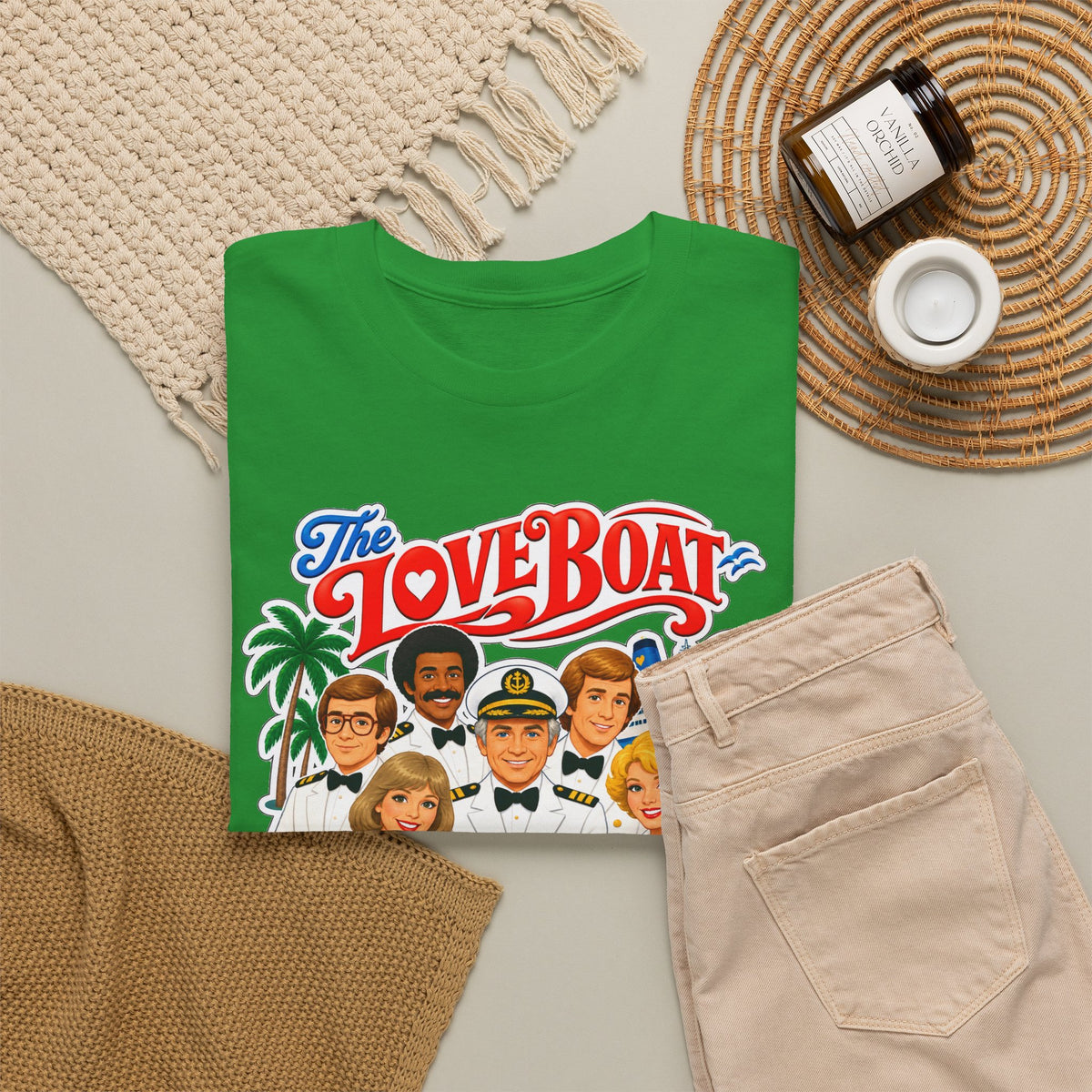 The Love Boat Crew Cotton T-Shirt — Retro TV Cruise Logo Tee