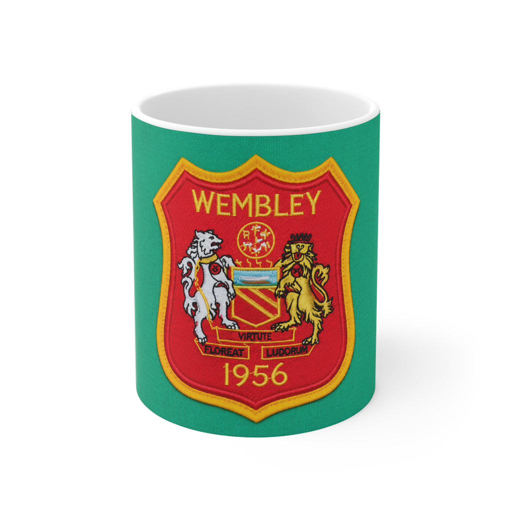Wembley 1956 Cup Final Crest Ceramic Coffee Mug — 11oz & 15oz