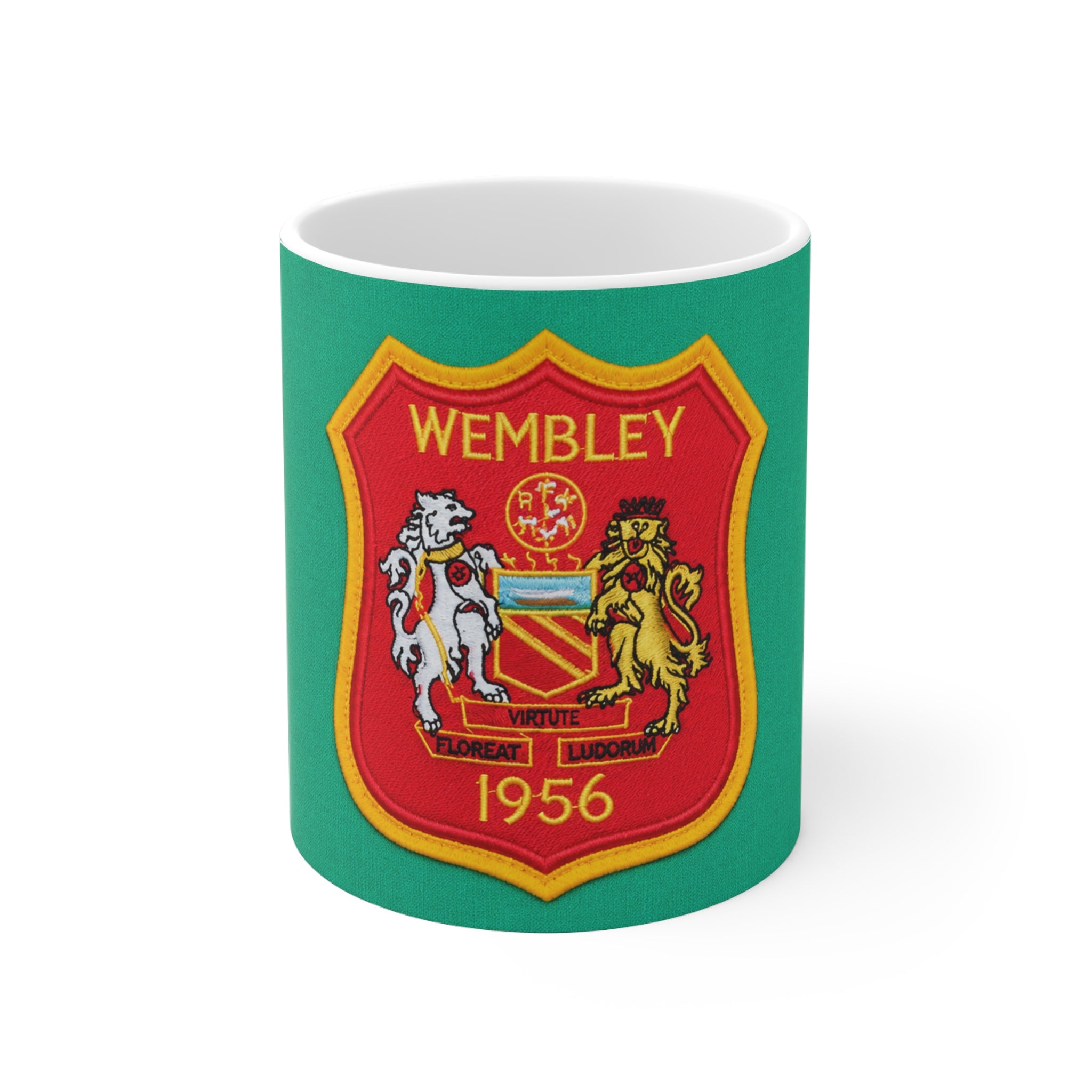 Wembley 1956 Cup Final Crest Ceramic Coffee Mug — 11oz & 15oz