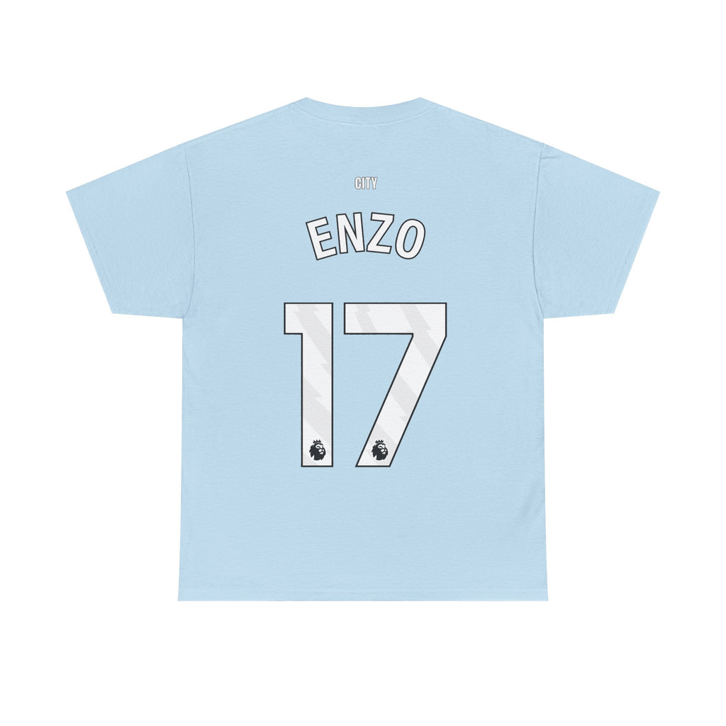 Enzo Fernandez Manchester City Inspired Cotton T-Shirt