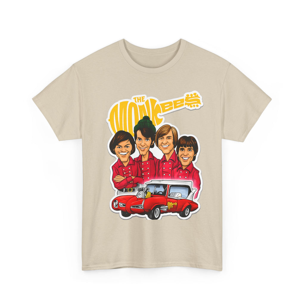 The Monkees Retro Band Tee — Colorful Car Cartoon Graphic