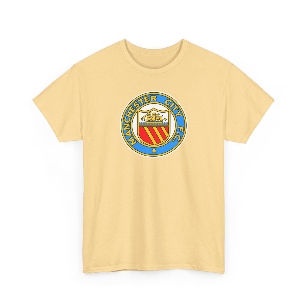 Manchester City Retro Crest Cotton T-Shirt