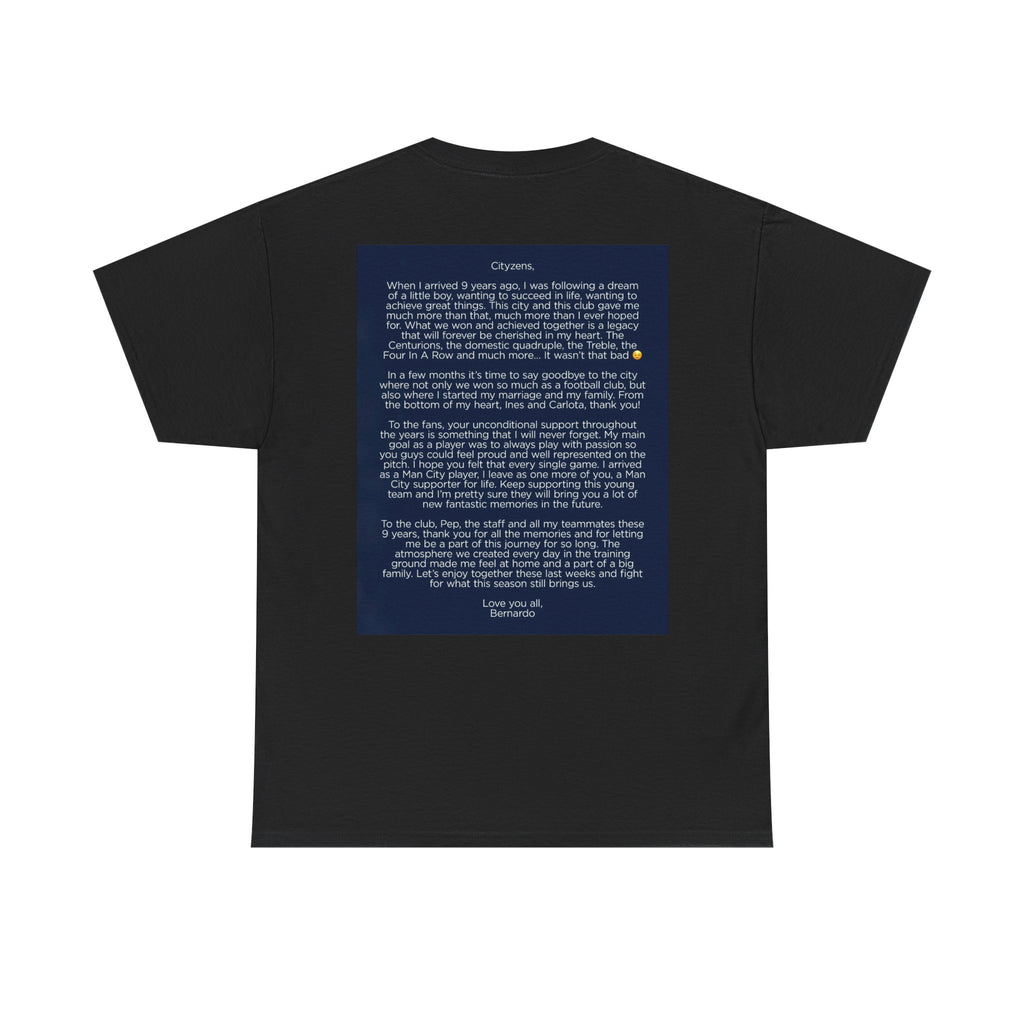 Bernardo Silva Tribute Tee – Inspirational Letter & Celebrating Goal Moment