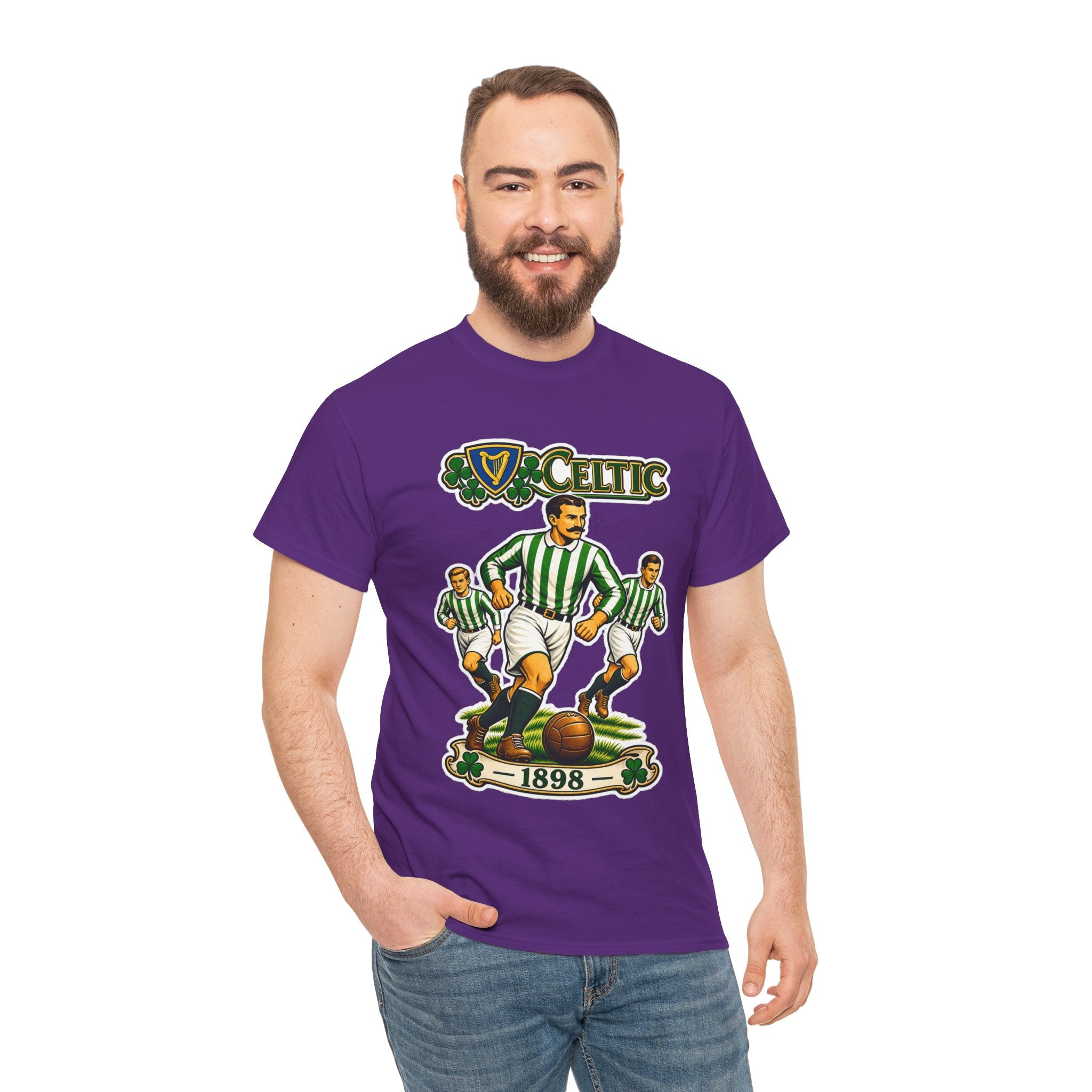 Celtic Football Retro Players Tee — 1898 Vintage Soccer Shirt