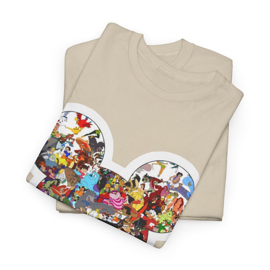 Mickey Collage T-Shirt — Vintage Disney Characters Graphic Tee