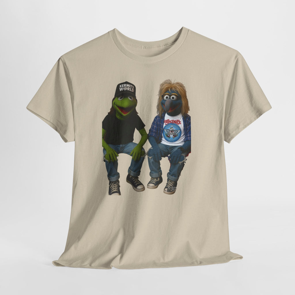 Kermit & Gonzo Waynes World Inspired Character Graphic T-Shirt