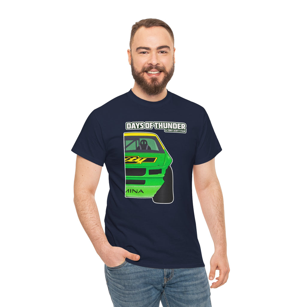 Days of Thunder Racing Car T‑Shirt — Retro Green Muscle Car Tee
