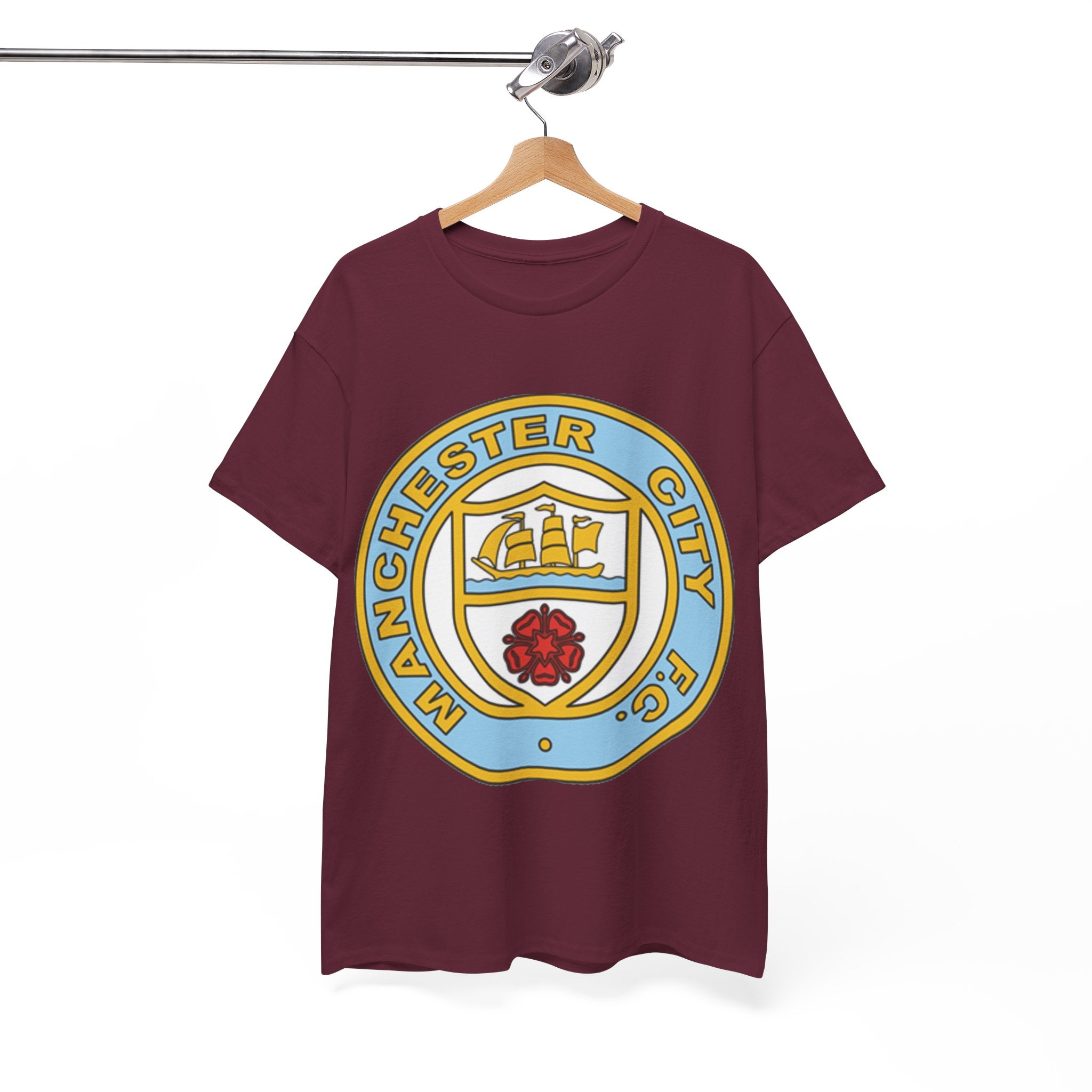 Manchester City FC Retro Crest T-Shirt – Retro Football Fan Tee