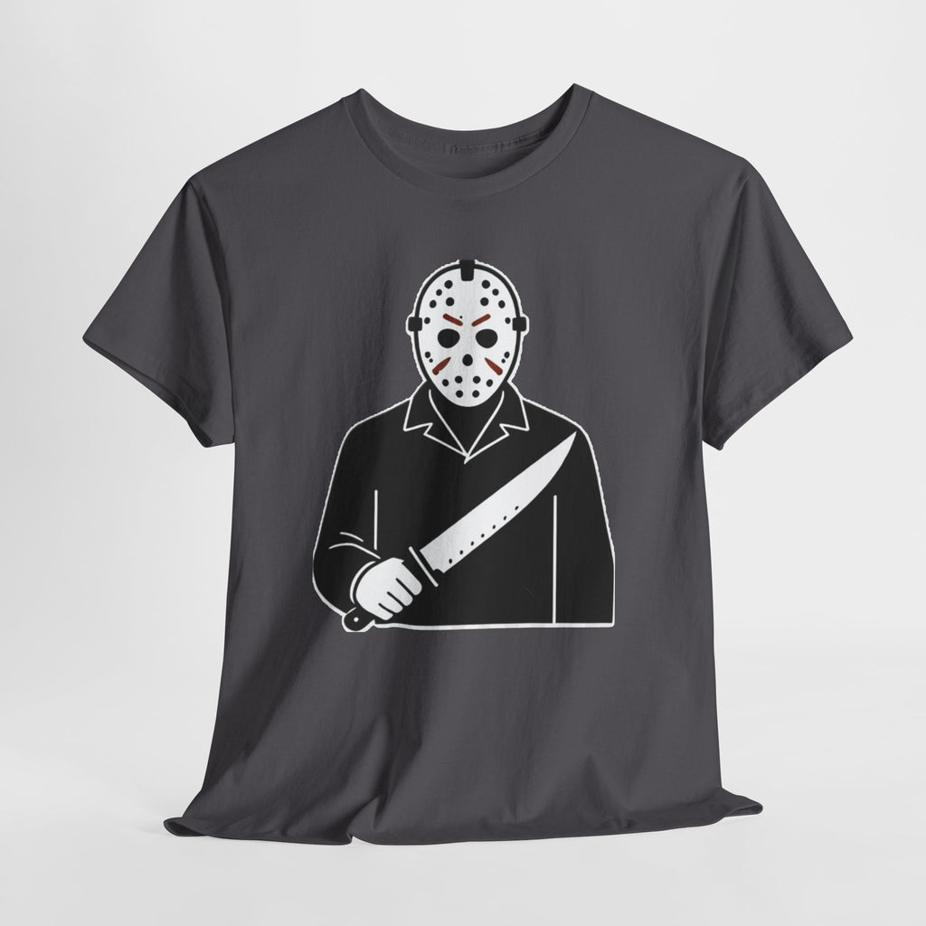 Hockey Mask Killer Tee — Retro Jason Voorhees Horror T-Shirt