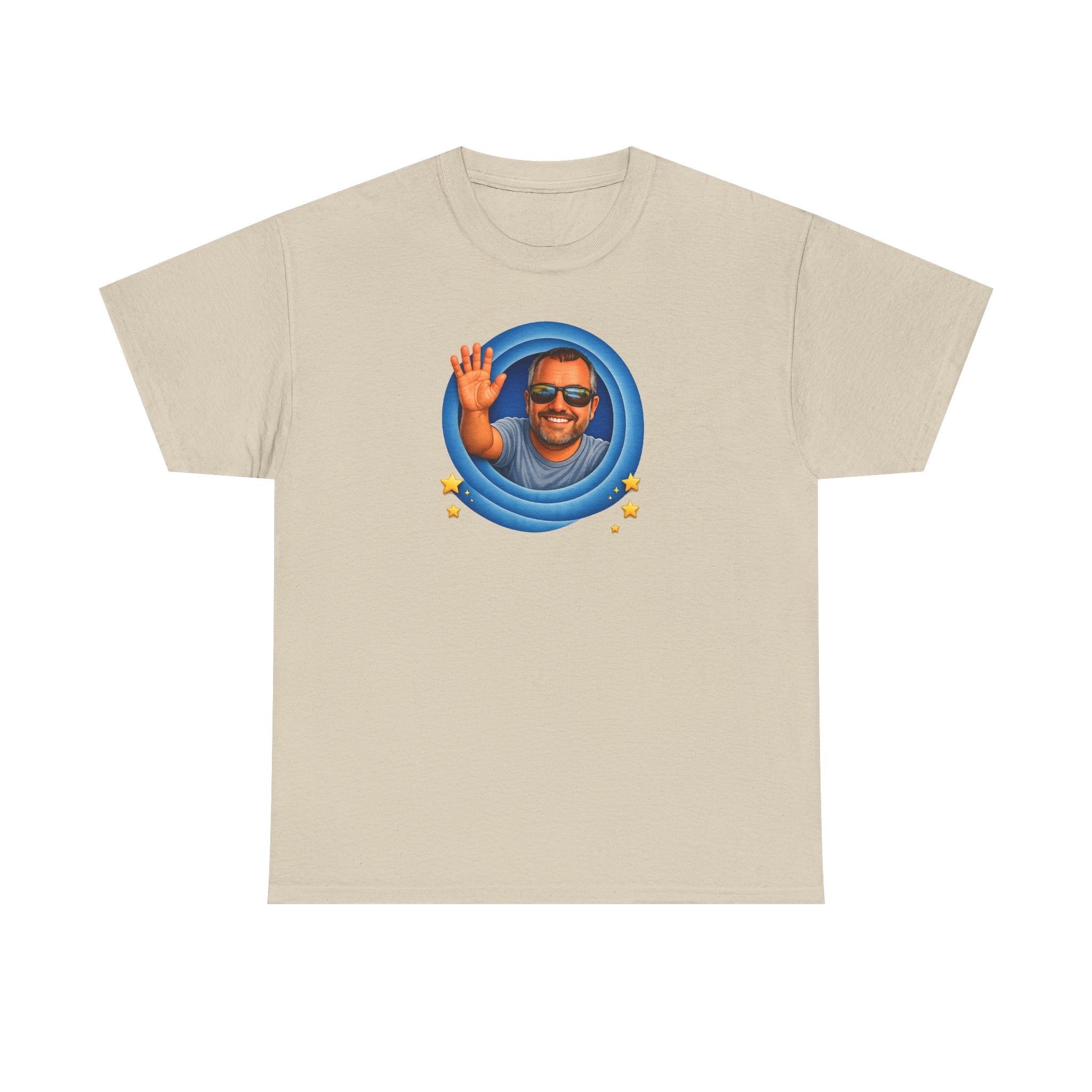 T-Shirt — "That's All, Folks!" Waving Portrait Graphic Tee
