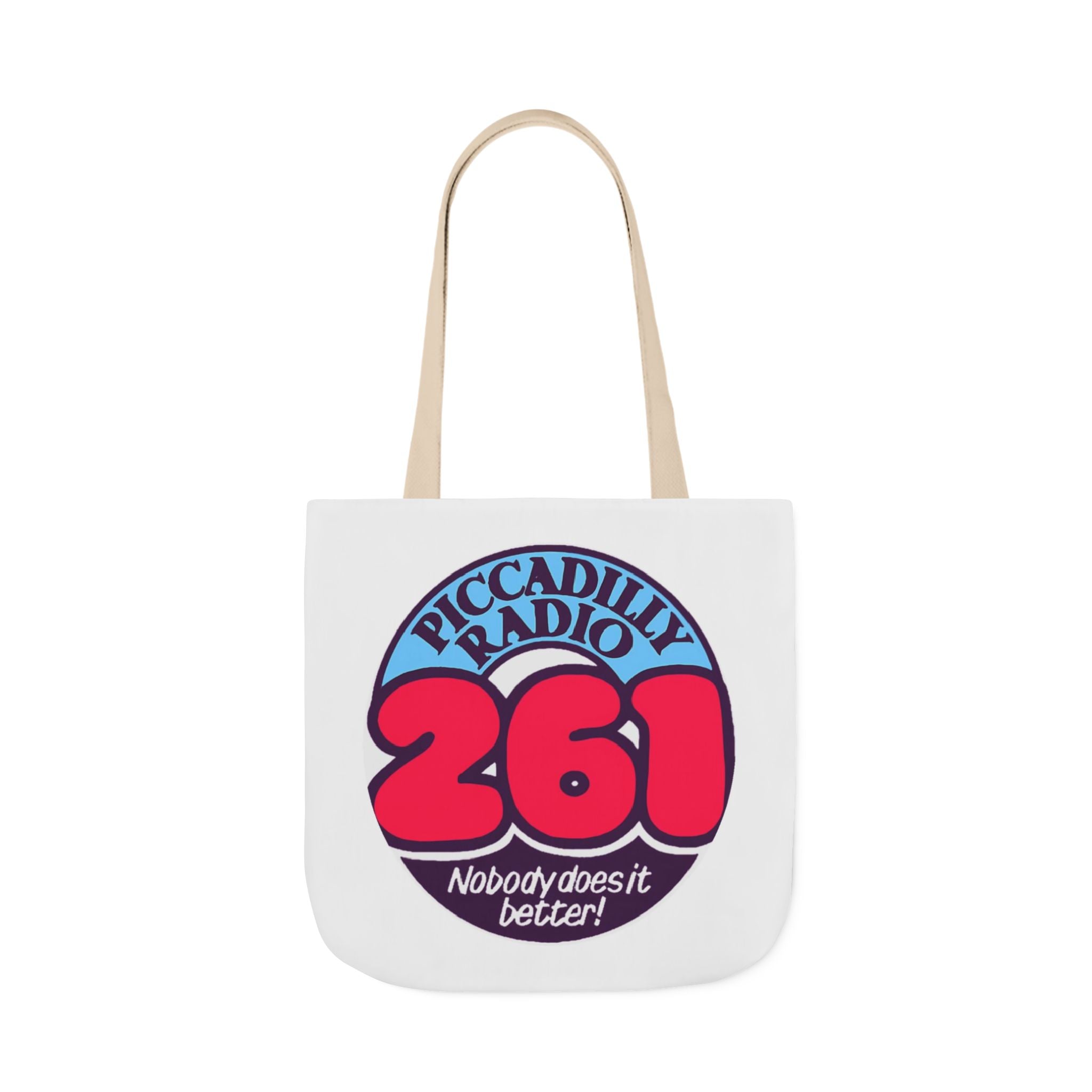 Tote Bag — Retro 'Piccadilly Radio 261' Vintage Logo Canvas Tote