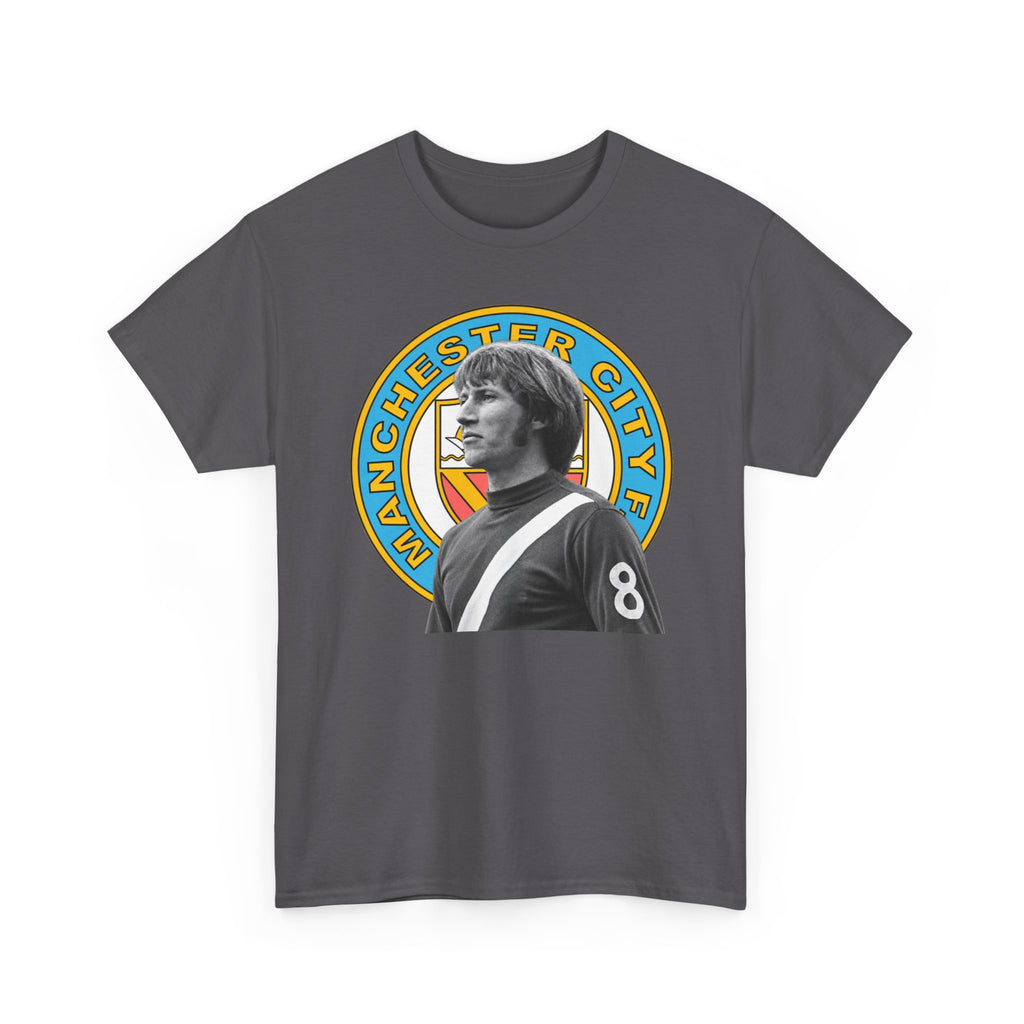 Colin Bell Manchester City Retro Player Portrait Cotton Tee