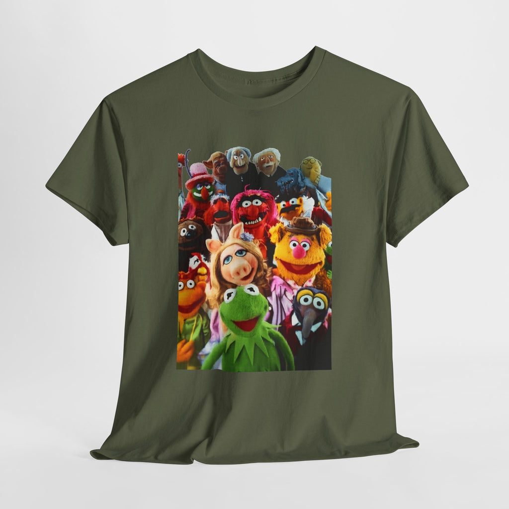 Muppets Puppet Ensemble Graphic Tee — Fun Family Cartoon Shirt