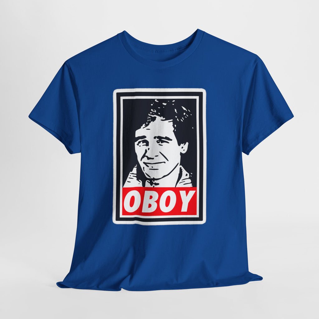 Oboy Quantum Leap Graphic Tee — Retro Pop Art Portrait T‑Shirt
