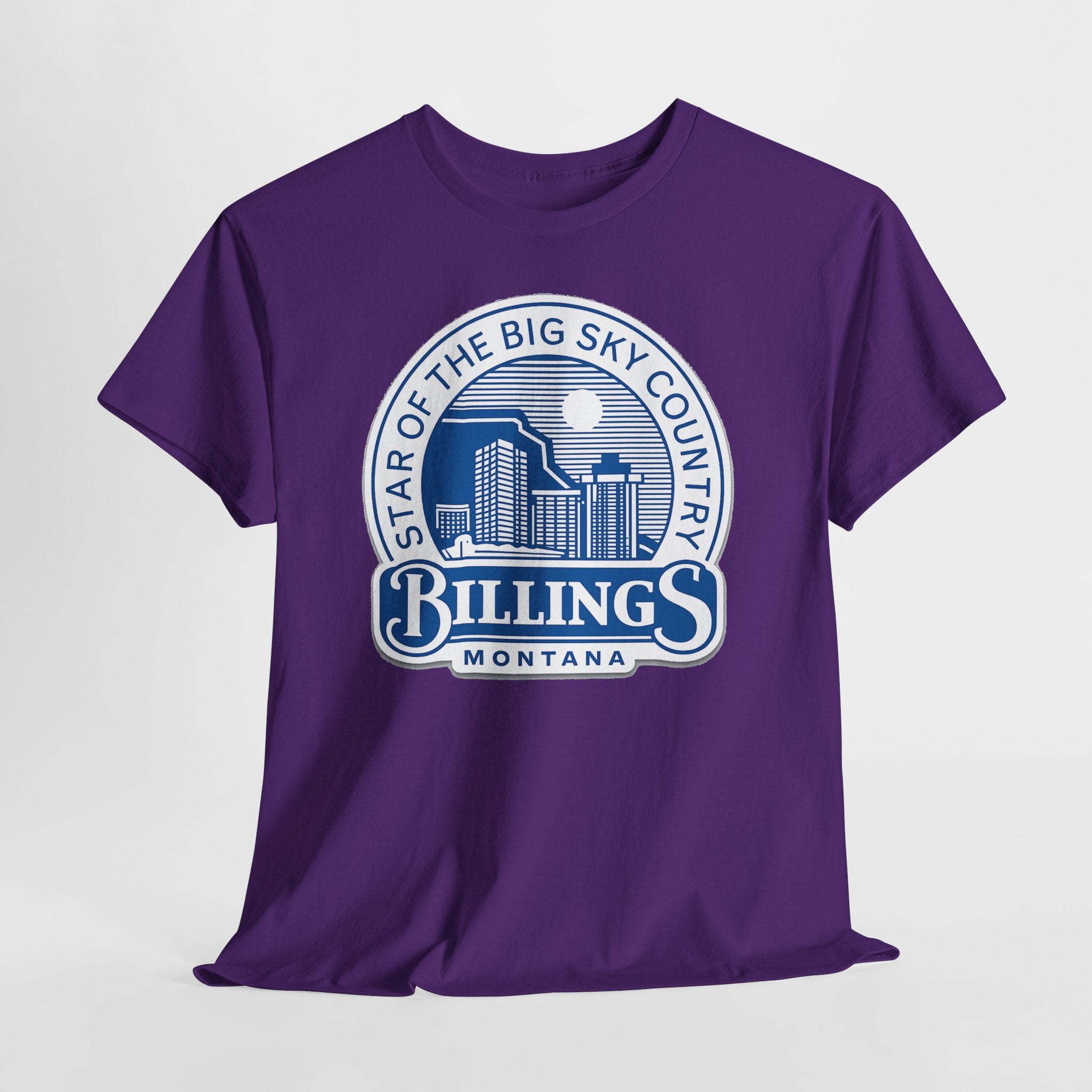 Billings Montana Tee — "Star of the Big Sky Country" Retro City Skyline T-Shirt