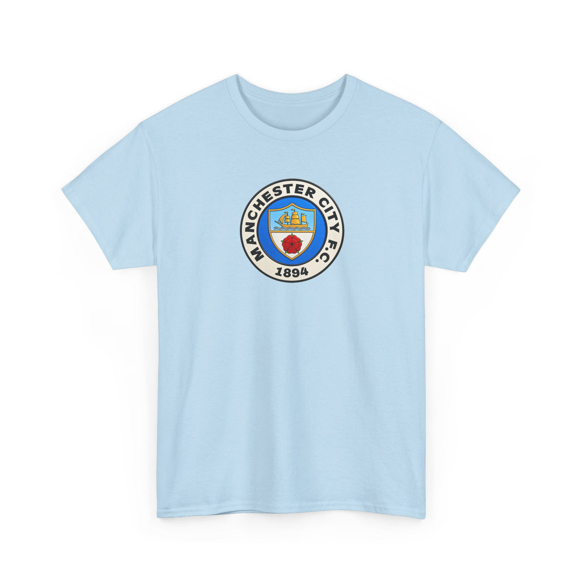 Manchester City retro inspired Unisex Heavy Cotton Tee