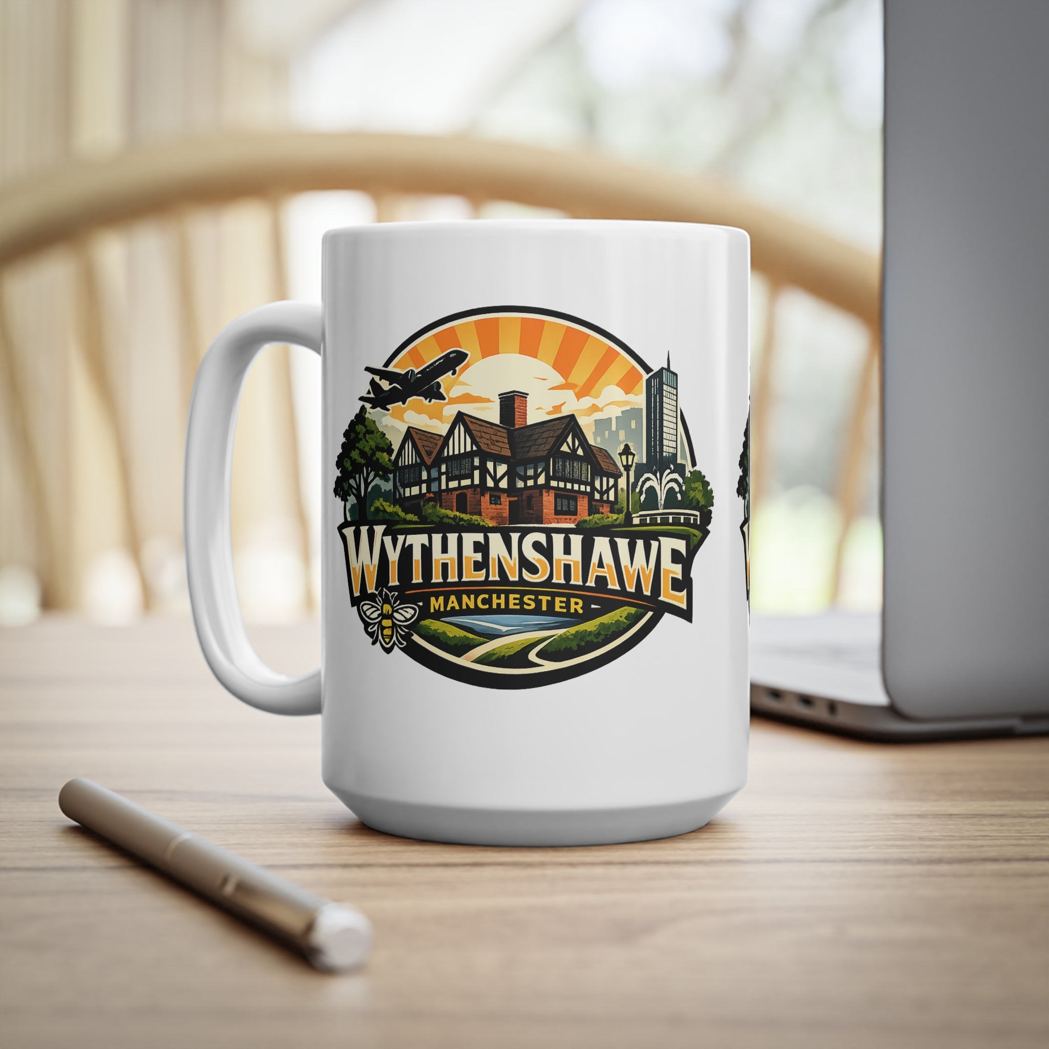 Wythenshawe Manchester Ceramic Coffee Cups, 11oz, 15oz