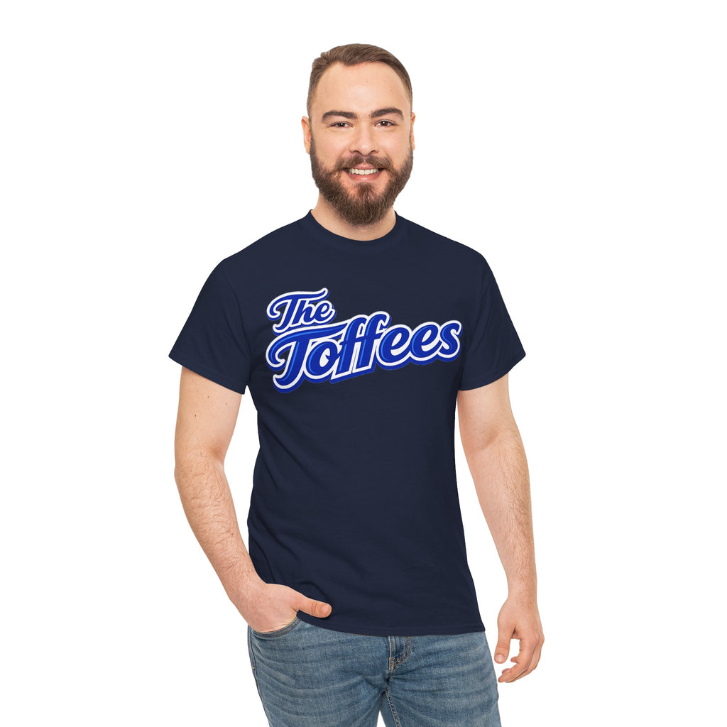 The Toffees Script Tee — Vintage Blue Logo T-Shirt