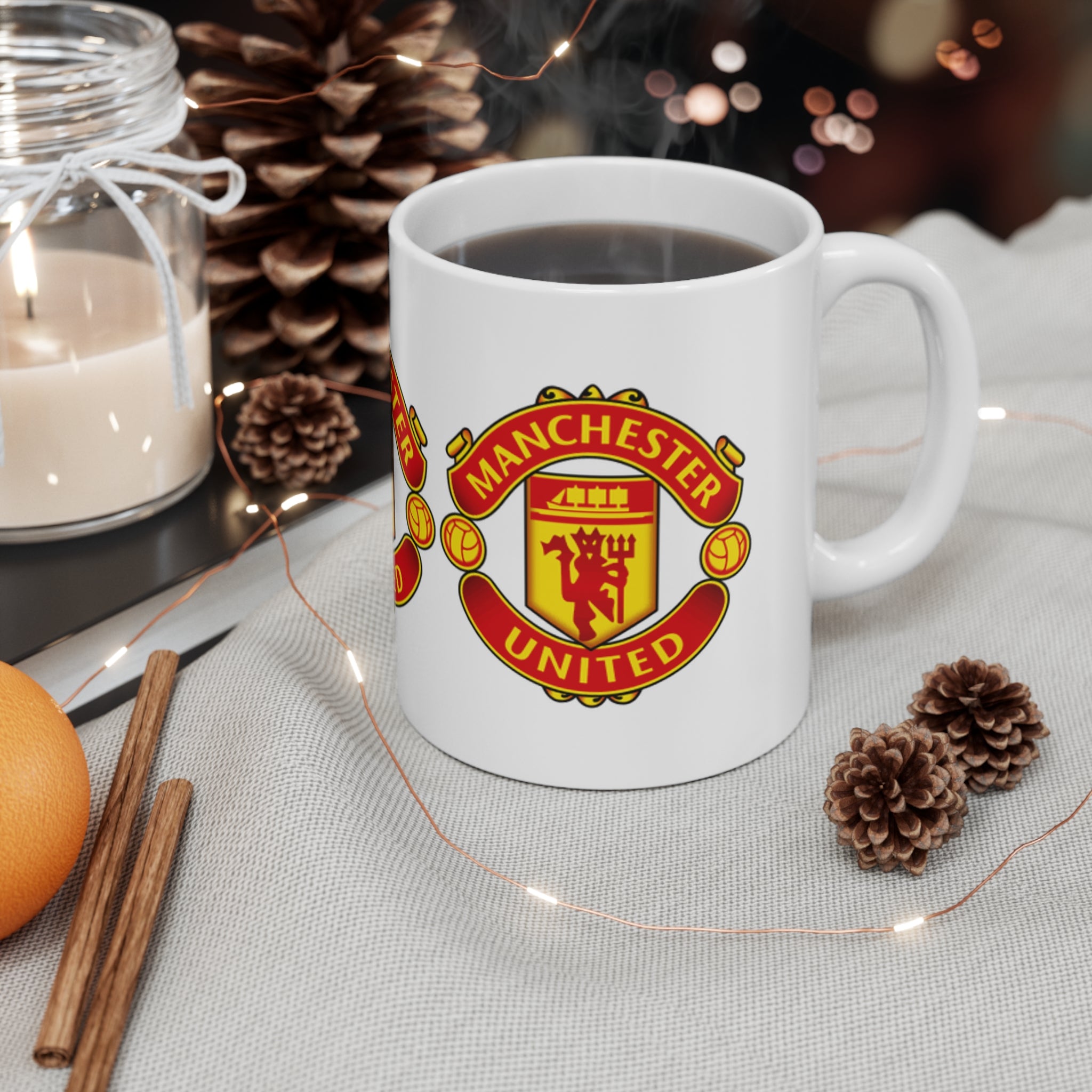Manchester United Ceramic Coffee Mug — 11oz & 15oz Team Logo Cup
