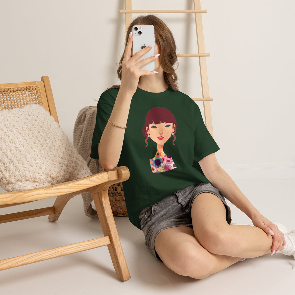 T Swift Illustration Cotton T-Shirt