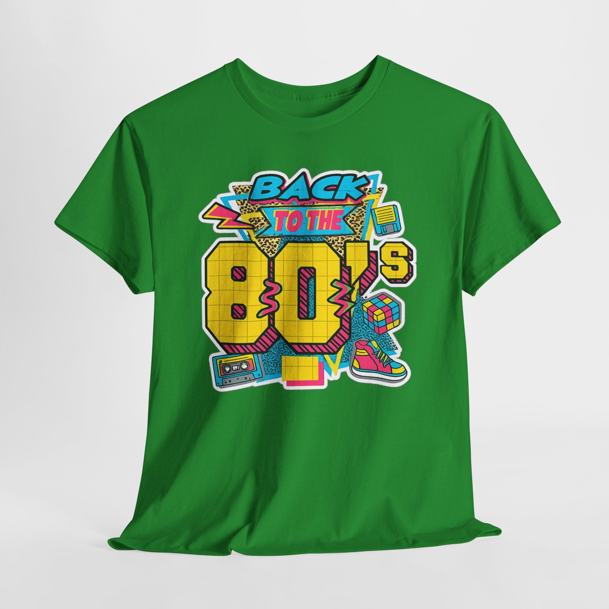 Back to the 80s Retro Graphic Tee — Vintage 80s Neon Design