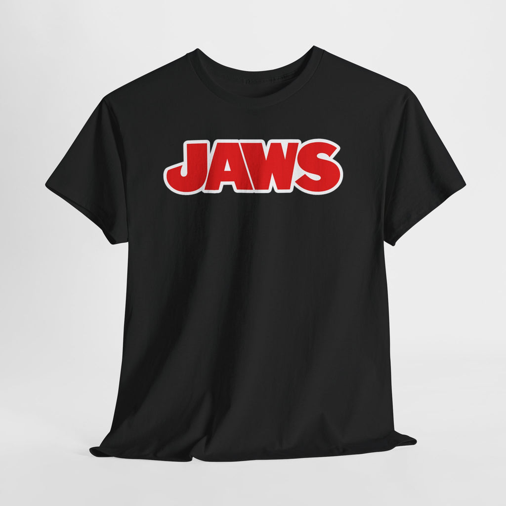Jaws Logo Tee — Retro Red Movie Graphic T‑Shirt