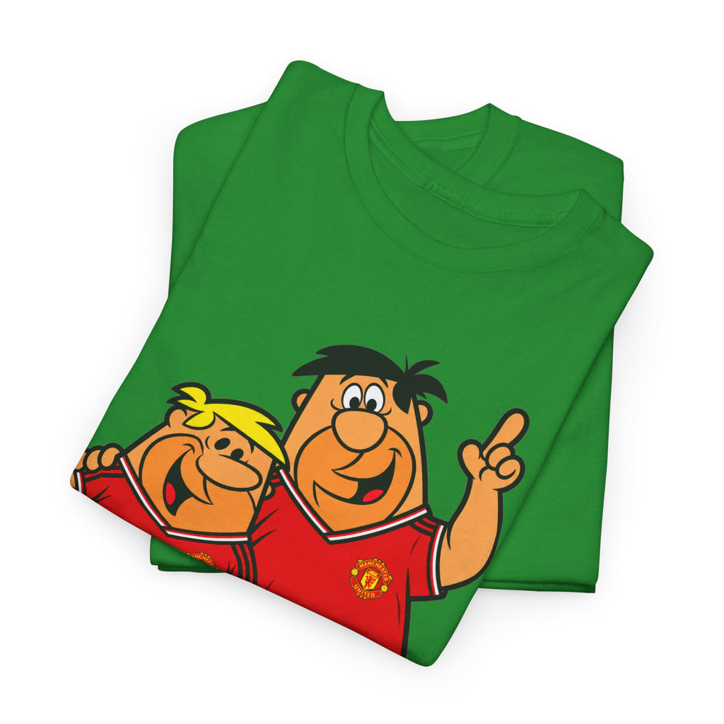Manchester United The Flintstones Cartoon Football Fans T-Shirt