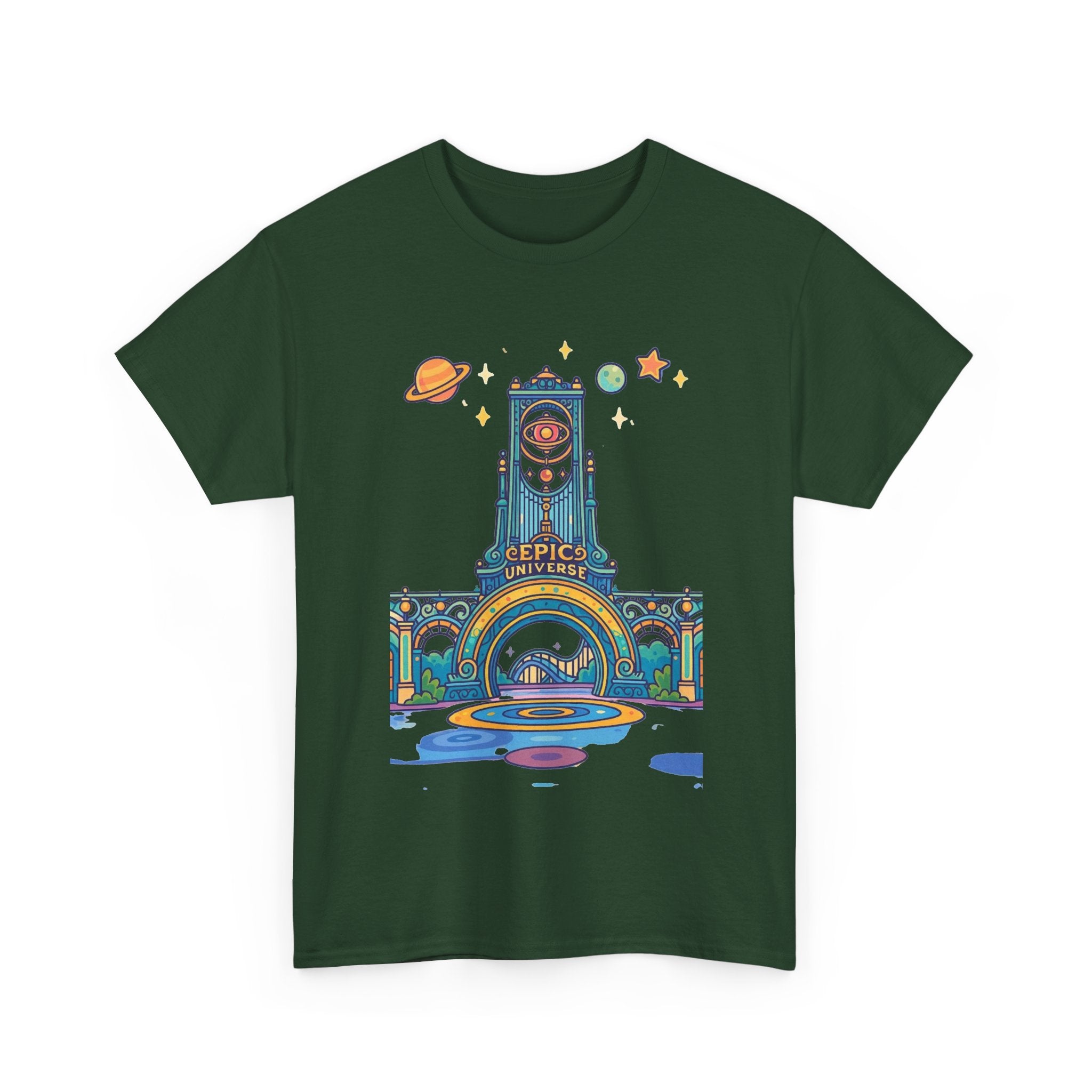 Universal Studios Family Vacation T-Shirt — Retro Space Theater Graphic Tee