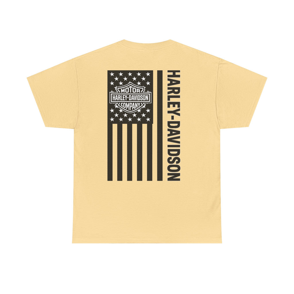 Harley-Davidson American Flag Tee — Vintage Motor Company Back Print