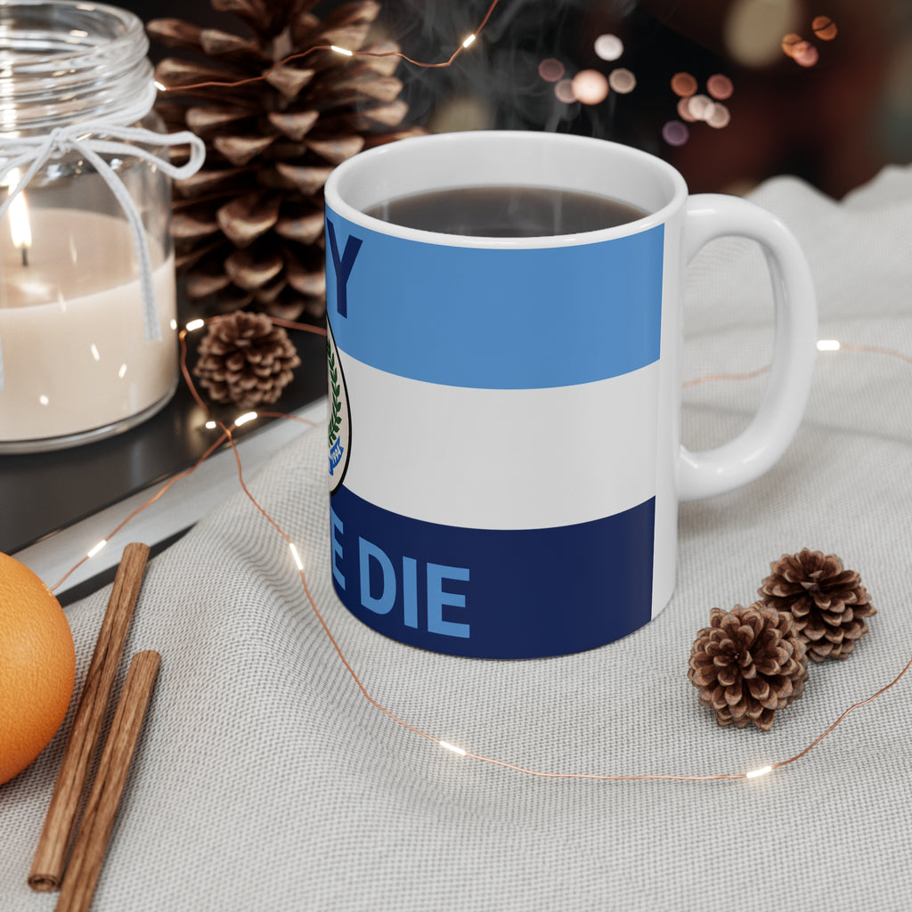 Man City Centenary Football Club Coffee Mug — 'Till We Die' Blue Ceramic 11oz/15oz