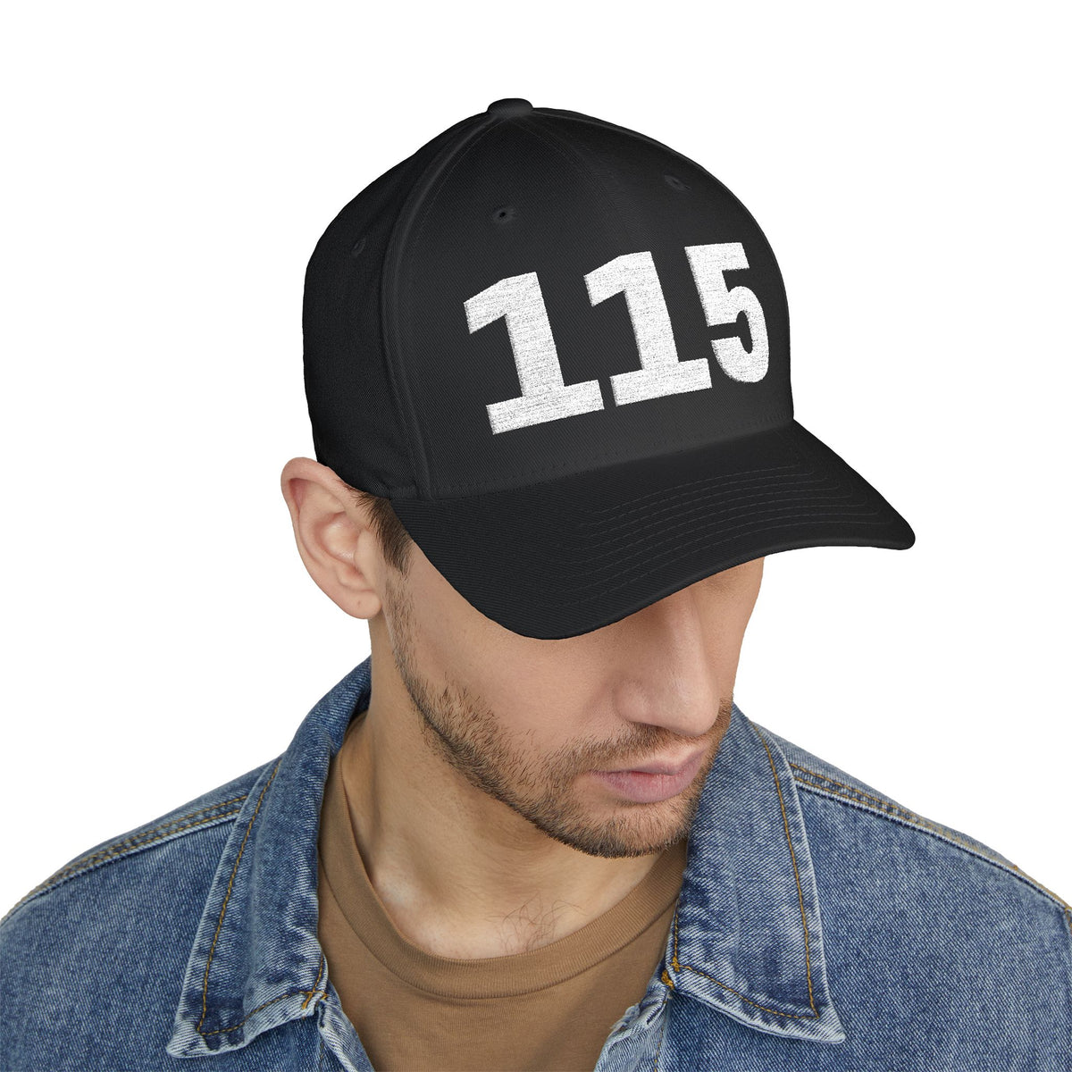 Manchester City Inspired Embroidered '115' Baseball Cap — MCFC Back Logo