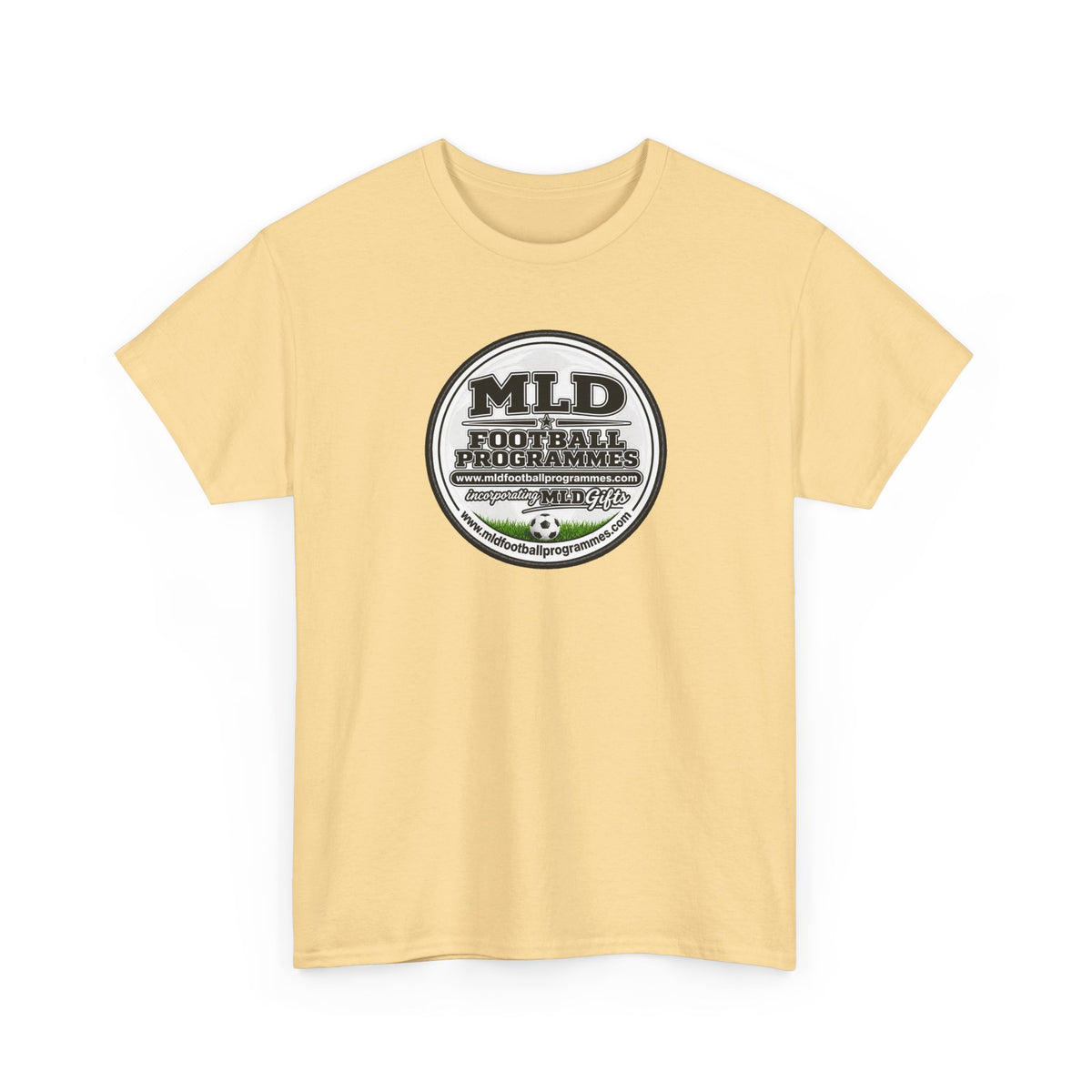 MLD Football Programmes Vintage Logo Cotton T-Shirt