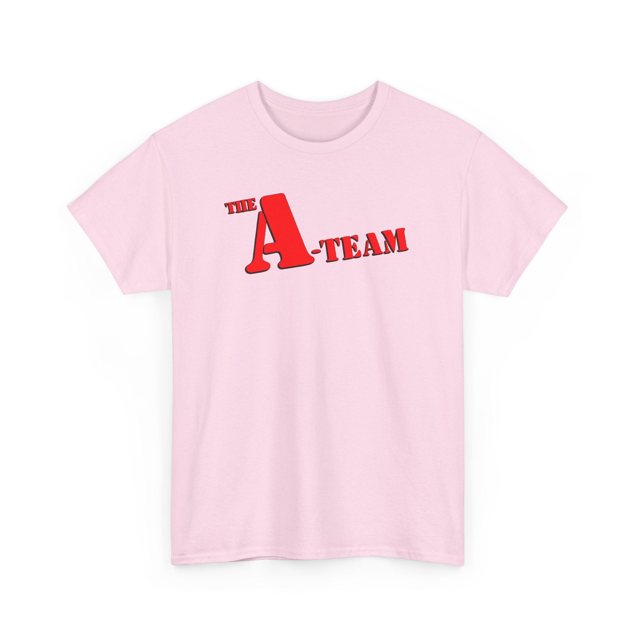 A-Team Graphic Tee — Retro Red Logo Vintage Crew T-Shirt