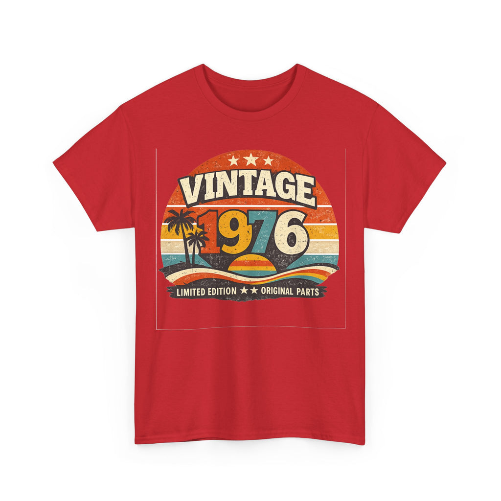 Vintage 1976 T-Shirt — Retro Beach Graphic "Vintage 1976" Birthday Tee