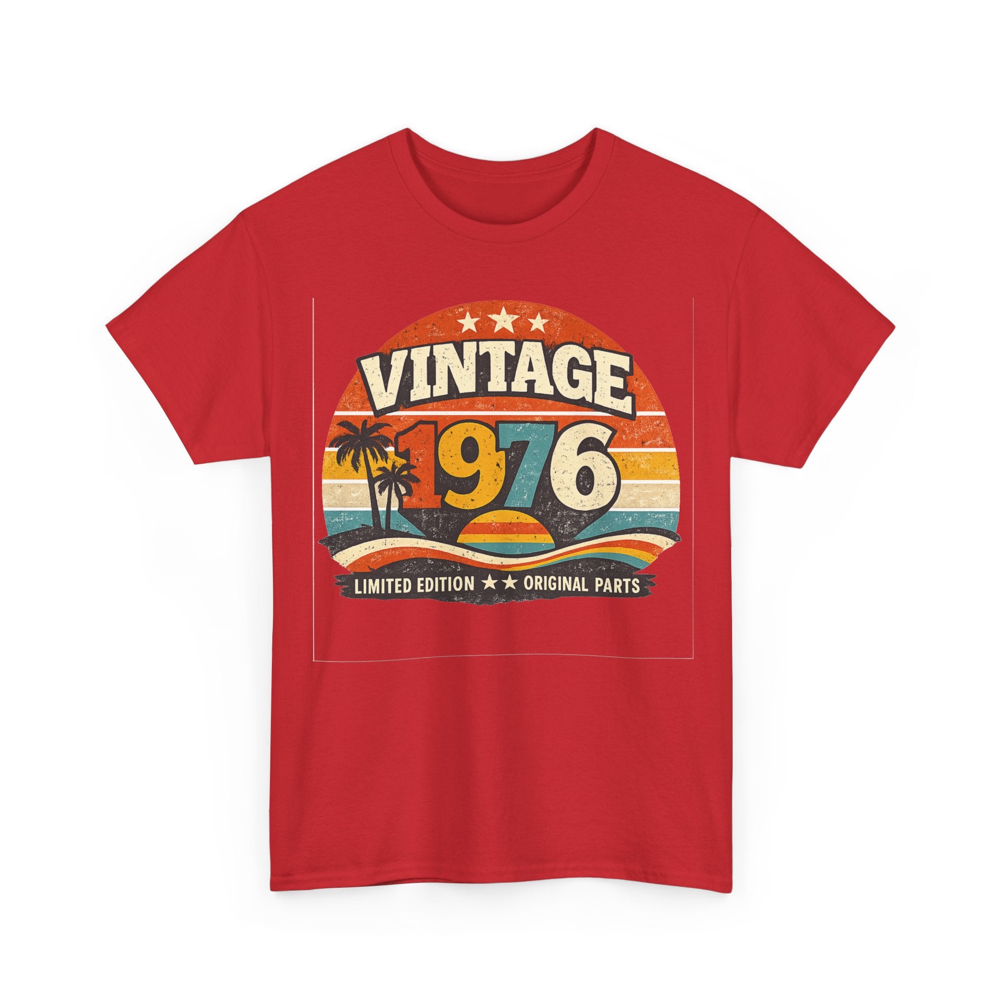 Vintage 1976 T-Shirt — Retro Beach Graphic "Vintage 1976" Birthday Tee