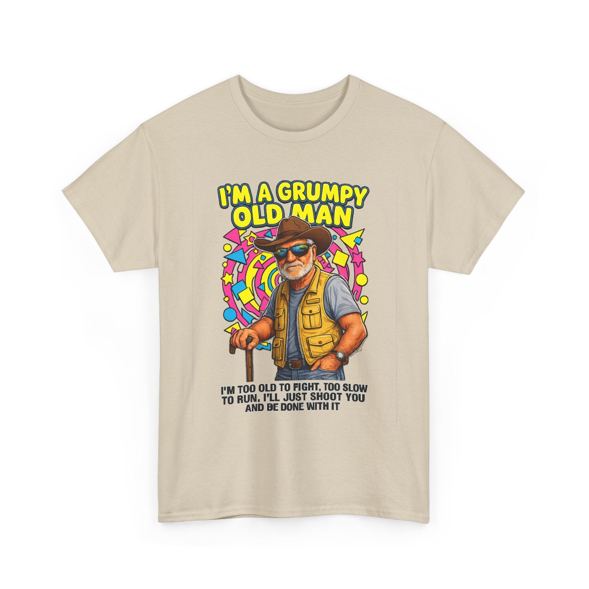 I'm A Grumpy Old Man T-Shirt – Funny Senior Fishing Graphic Tee