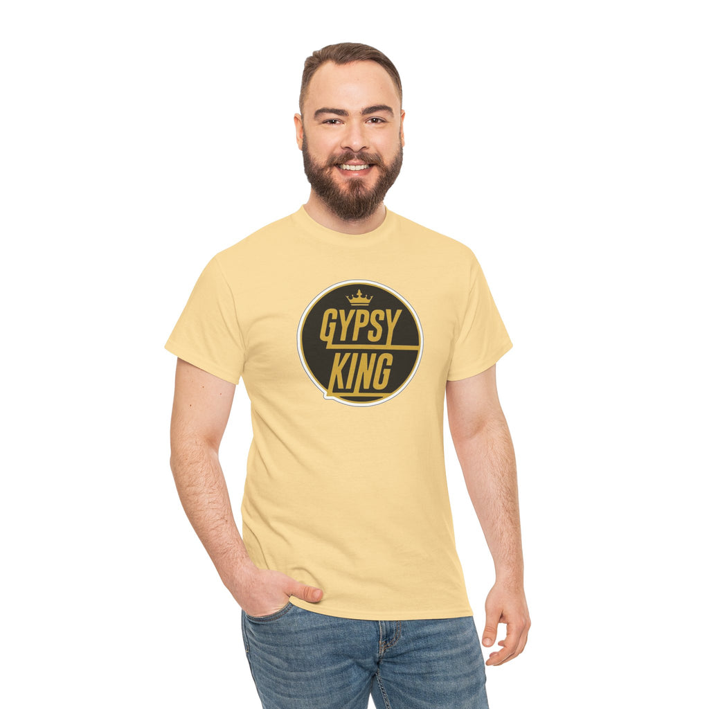 Gypsy King Graphic Tee — Retro Black & Gold Crown Logo T‑Shirt