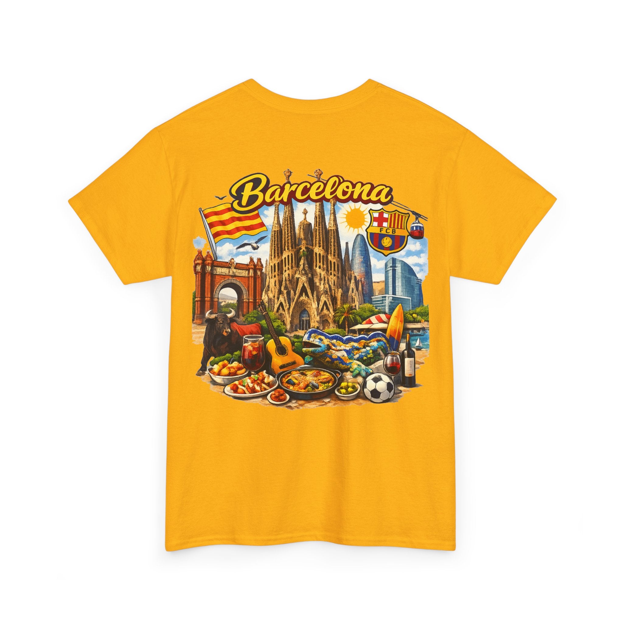Barcelona Souvenir T‑Shirt — Vintage City Collage Tee
